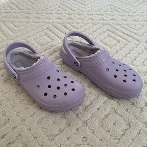 CROCS Classic Lined Purple Clog size Men’s 10 / Women’s 12